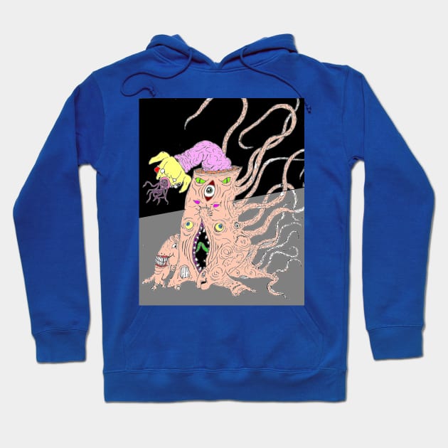 Tree Dog Glitch Hoodie by lowen morrison